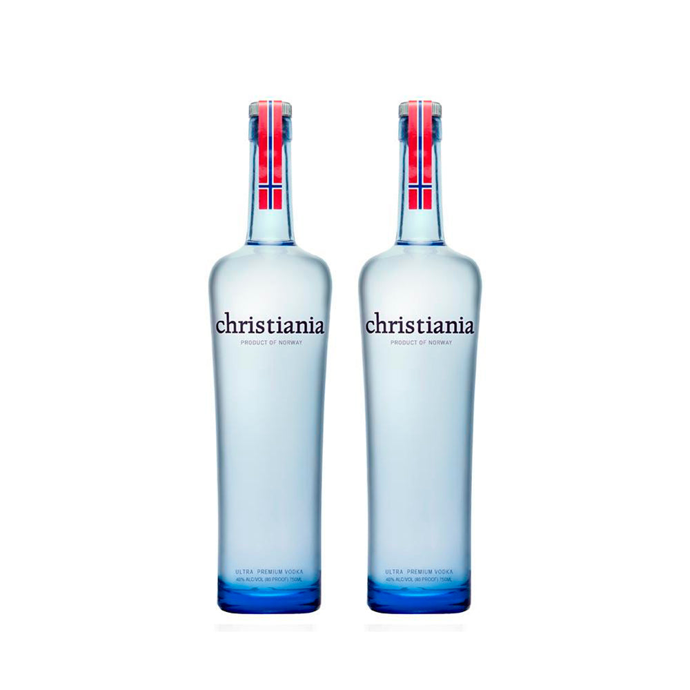 Pack: 2 Botellas Vodka Christiania - 100 ml