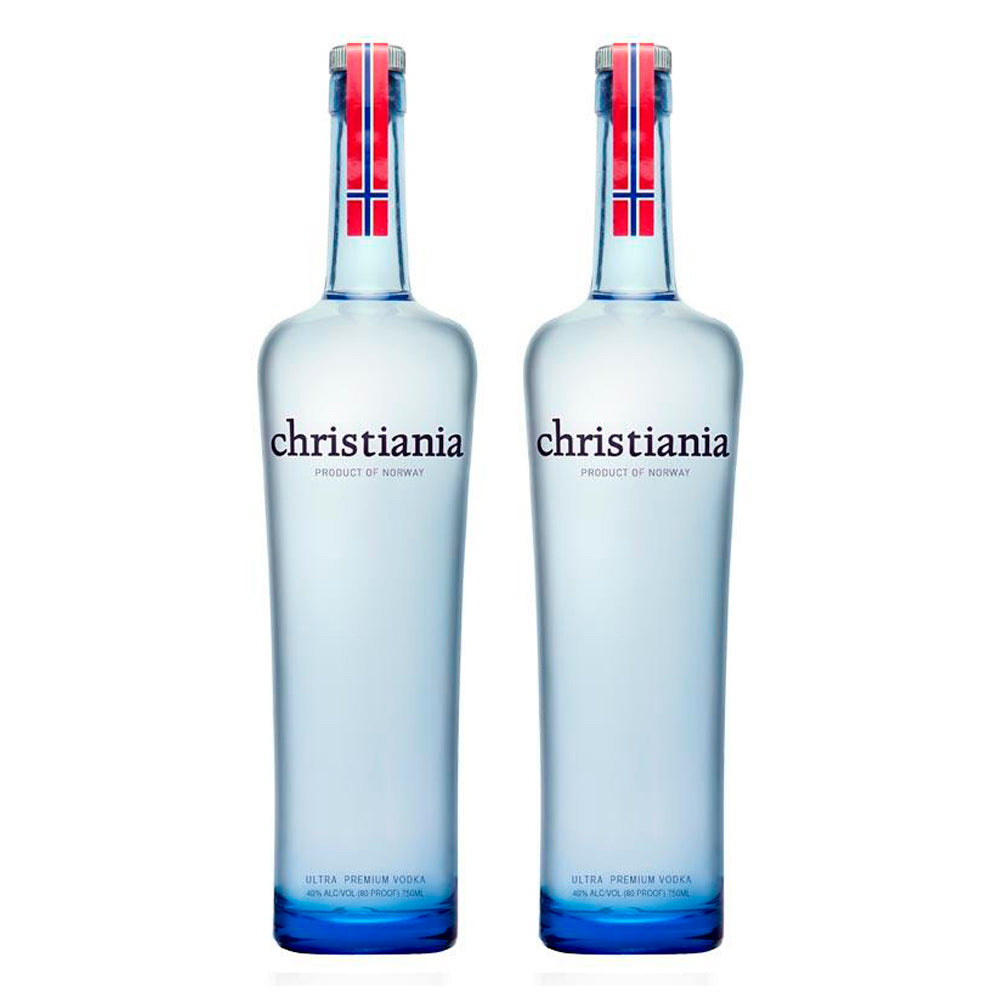 Pack: 2 Botellas Vodka Christiania - 750 ml