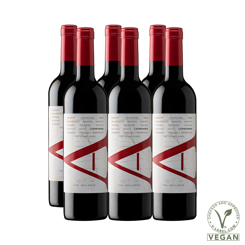 Pack: 6 Vinos VIK "A" Carmenere 2022 - 750 ml