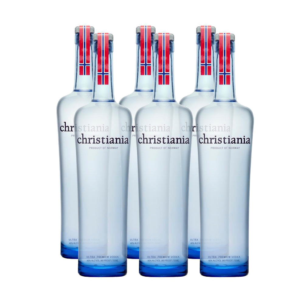 Pack: 6 Botellas Vodka Christiania - 750 ml