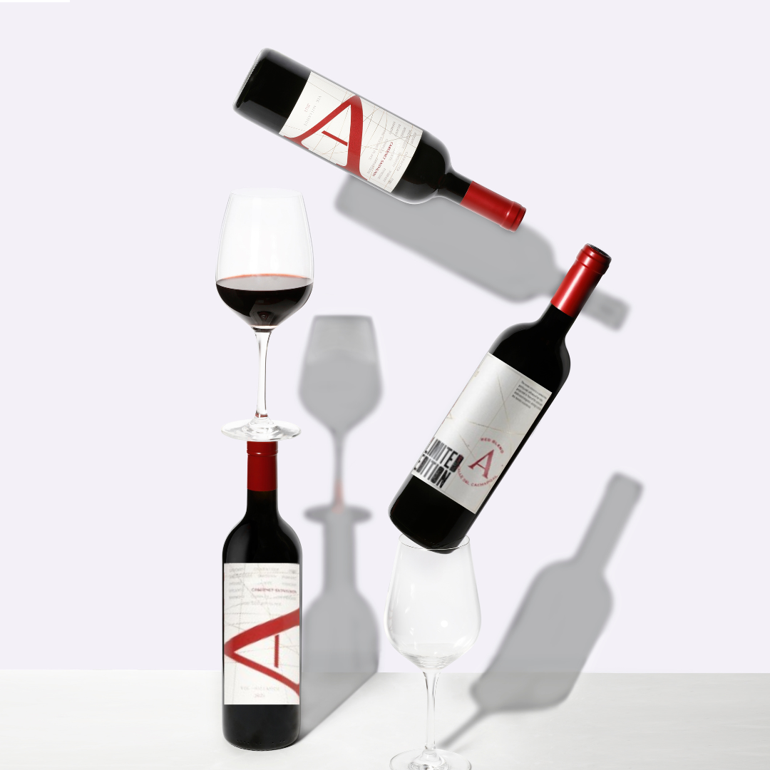 Pack: 3 VIK "A"  Edición Limitada (Carmenere 2023 + Cabernet Franc 2023 + Cabernet Sauvignon 2022) + Vino VIK "A" Limited Edition 2022 de REGALO