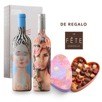 Pack San Valentín: La Piu Belle 2022 + La Piu Belle Rosé 2025 + Bombones La Fete 220 g de REGALO