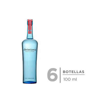 PACK VODKA CHRISTIANIA 100 ML X6