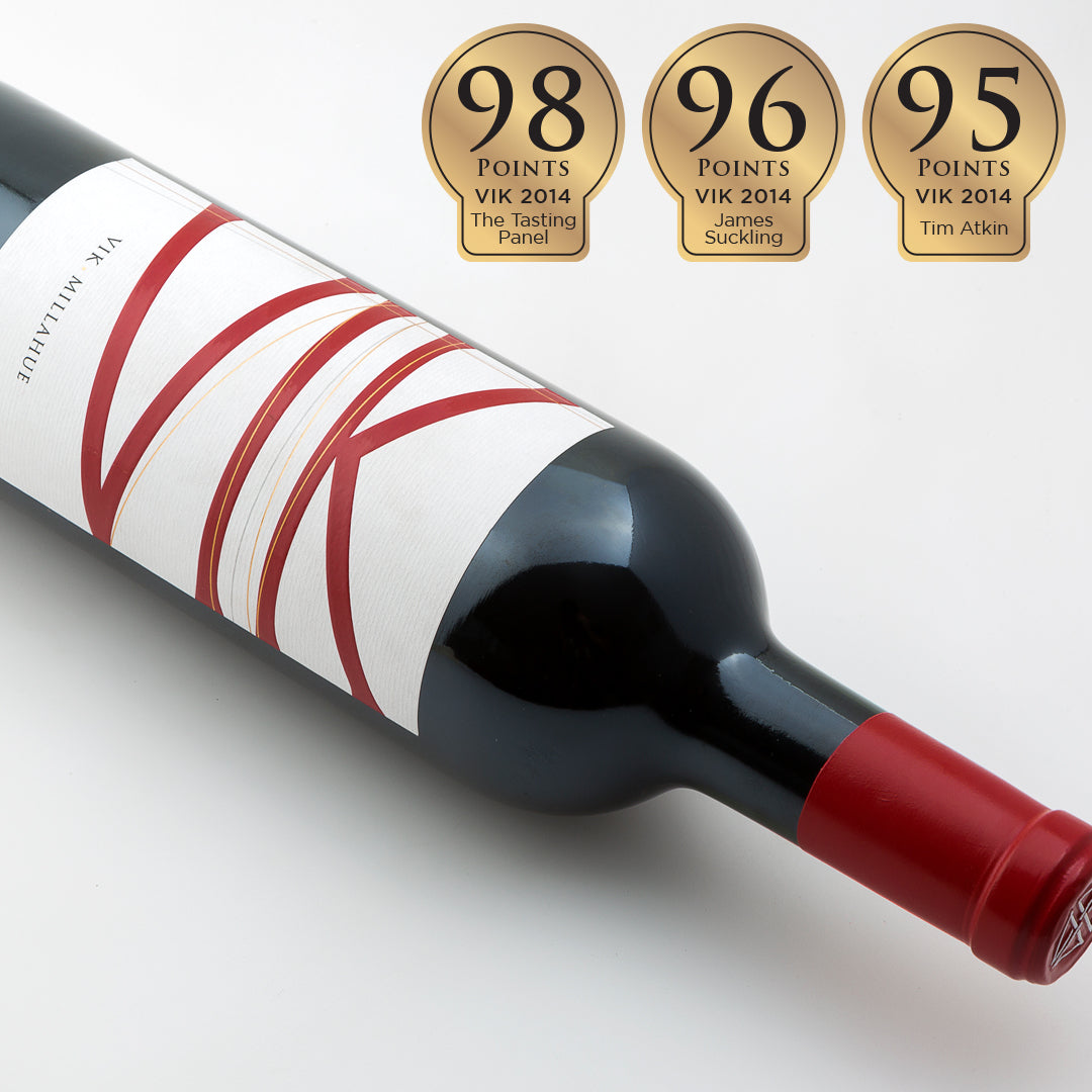 Pack: 6 Vinos VIK Vertical (Año 2014 + 2015 + 2017 + 2018 + 2019 + 2022) - 750 ml + Aireador y Decantador + 2 Wood Box de REGALO